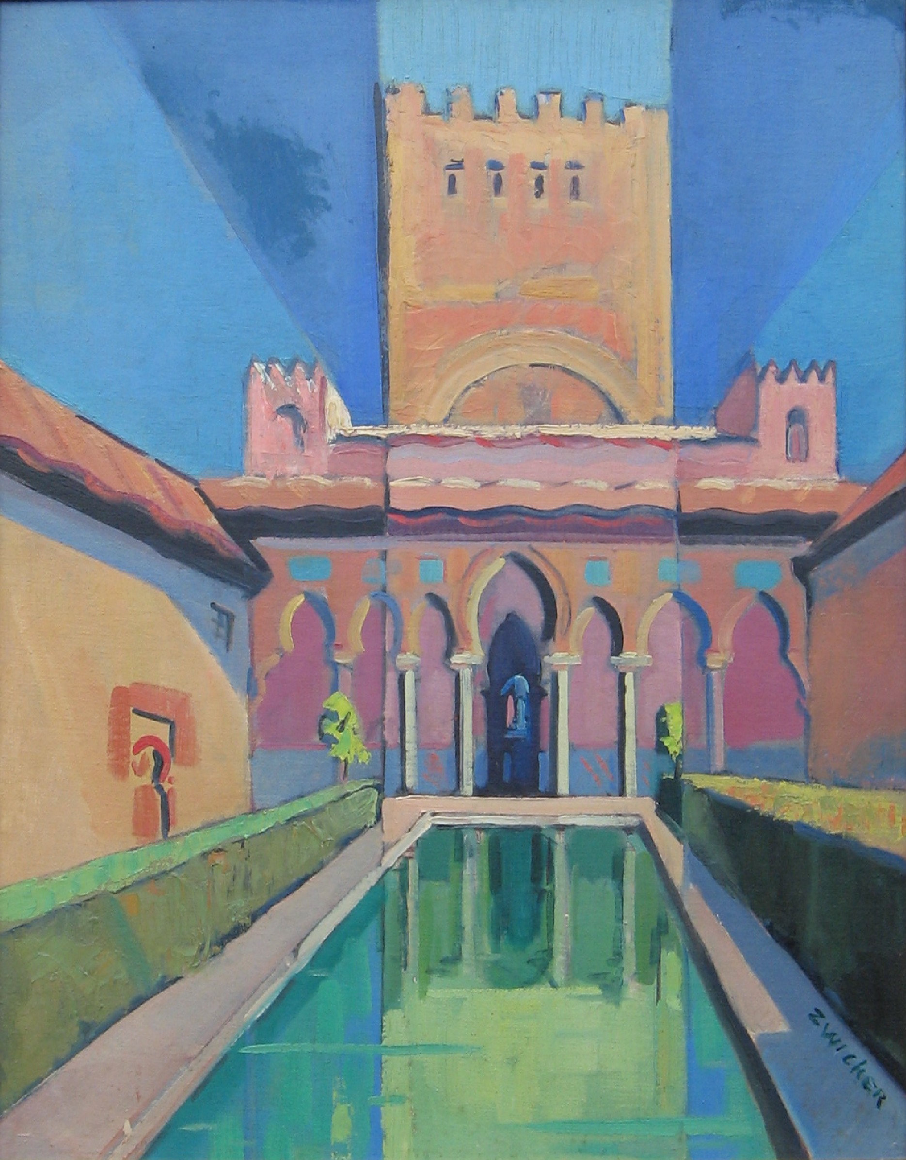 Zwicker, Leroy – “Alhambra, Grenada, Spain” 1955